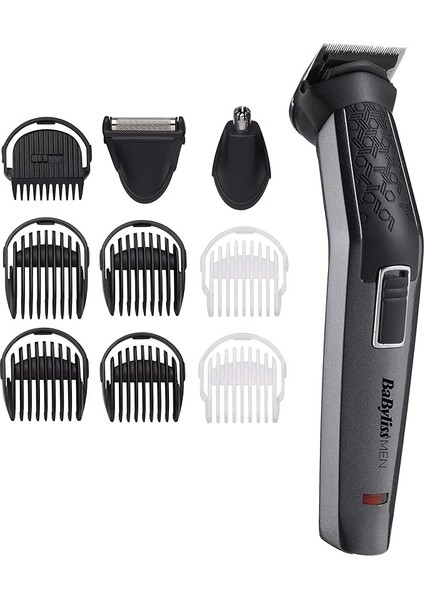 Yüz & Vücut Bakım Kiti, Carbon Titanium, 10 Başlık, Karbon Titanyum Bıçaklar, Kablosuz Kullanım, MT727E