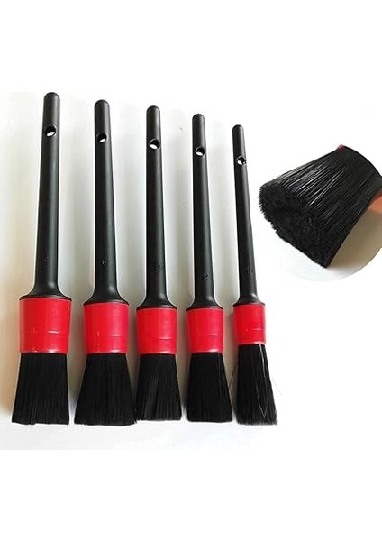 Araç Detay Fırçası, Otomobil Detay Fırçası Seti, Araba Detay Fırçası (5'li Paket), Tekerleklerin, Motorların, Iç Mekanın, Amblemlerin, Iç ve Dış Yüzeylerin, Havalandırma Deliklerinin Temizlenmesi Için fiyatları