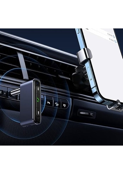 Quick Bluetooth Receiver 3.5mm Jack Aux Wireless Audio Araç Kiti Mikrofonlu Stereo Ses Aktarım Navigasyon Yayını Lıvx-Wac indirimleri