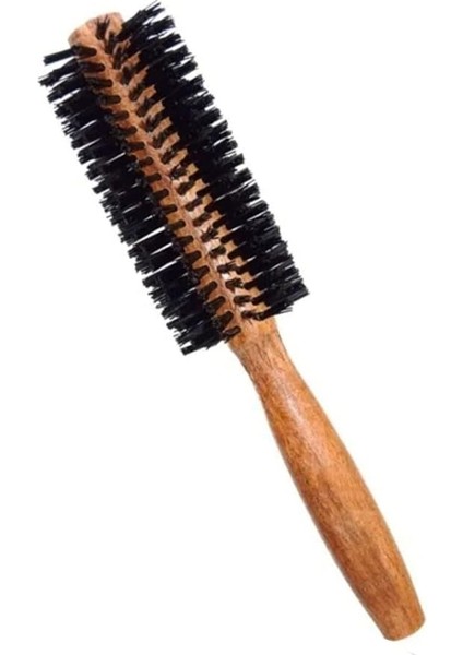 Astraslux Ahşap Saç Fırçası Fön Fırçası Silindir Fırça Tarak 1410