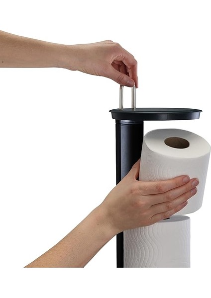 Joseph Easystore Luxe Paslanmaz Çelik Gizli Tuvalet Kağıdı Tutacağı, Kapaklı Stand, 3 Ruloya Kadar Hods fırsatları