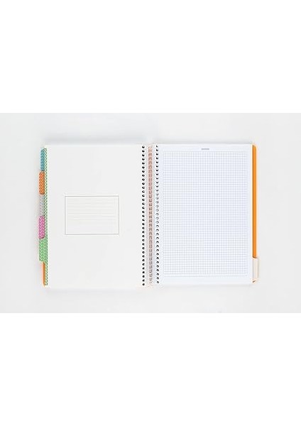 Capricorn Neon Serisi, A4, 7 Konulu (5 Kareli, 2 Çizgili) 210 Yaprak Pp Kapaklı Spiralli Defter, Pembe indirimleri