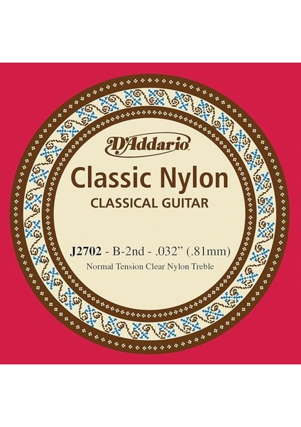 J2702 Normal Tension Tek Klasik Gitar Teli (B)