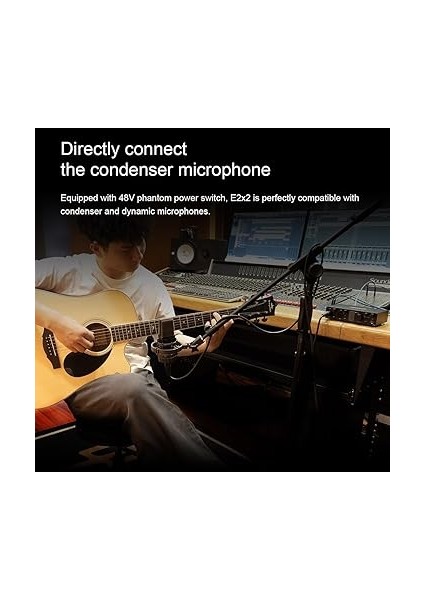 Professional E2X2 | White Yüksek Kalite Usb-C Ses Kartı: 2-Giriş/2-Çıkış 24BIT/192KHZ, 8...600OHM Arası Kulaklıklara Kadar Kullanılabilir. (Pc/mac) fırsatları