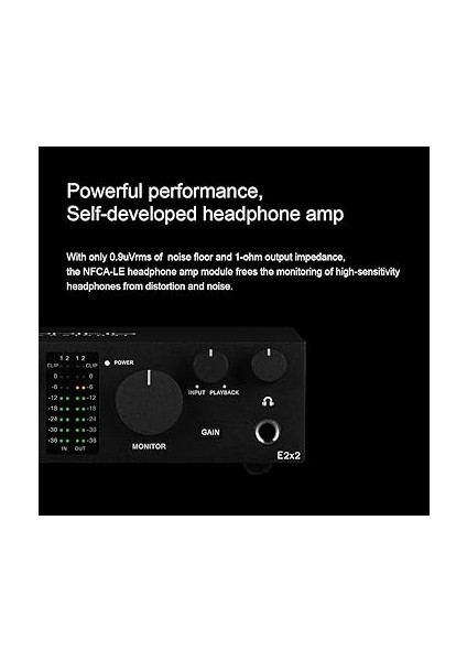 Professional E2X2 | White Yüksek Kalite Usb-C Ses Kartı: 2-Giriş/2-Çıkış 24BIT/192KHZ, 8...600OHM Arası Kulaklıklara Kadar Kullanılabilir. (Pc/mac) indirimleri
