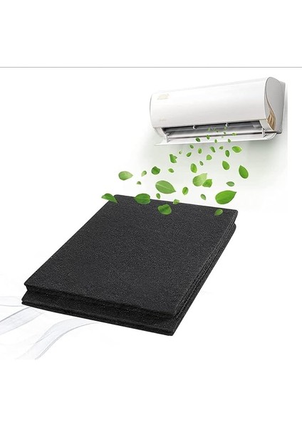 Fresh Air Filter /2 Adet 3mm Karbon Ped Evrensel Aktif Karbon Filtreler Kokuyu Giderir Keçe Hava Filtresi Hava Temizleyicileri Için Değiştirme Klima (20X100 2 Adet)