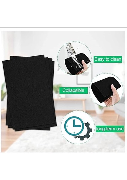 Fresh Air Filter /2 Adet 3mm Karbon Ped Evrensel Aktif Karbon Filtreler Kokuyu Giderir Keçe Hava Filtresi Hava Temizleyicileri Için Değiştirme Klima (20X100 2 Adet) fırsatları