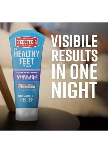 Sağlıklı Ayaklar Için Gece Bakımı Ayak Kremi - 3 Oz Tüp (1 Paket) - Aşırı Çatlak, Kuru Ayaklar, Cilt Bakımını Onarmak Için Gecelik Rahatlama Garantisi fırsatları