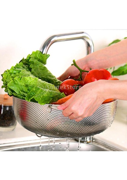 Paslanmaz Ince Örgü Süzgeç Kase Süzgeç Sebze Süzgeci Süzgeç 25.5cm .5cm (Yurt Dışından) fırsatları