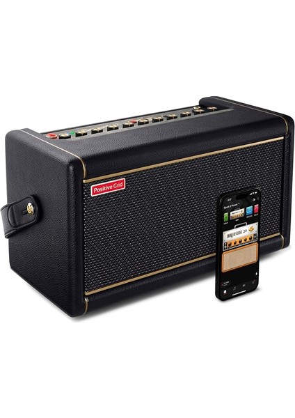 Grid Spark 2 50W Akıllı Gitar Pratik Amp ve Bluetooth Hoparlör, Dahili Looper, Aı Özellikleri ve Elektrik, Akustik ve Bas Gitar Için Akıllı Uygulama