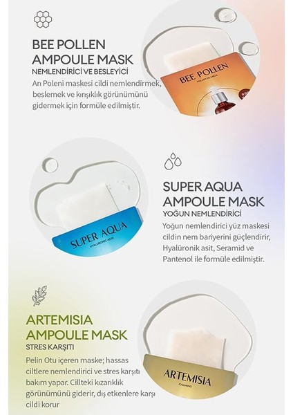 Hassas Ciltler Için Artemisia Özü Içeren Nemlendirici Yaprak Maske Artemisia indirimleri