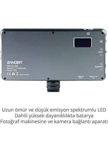 PRO-S21 Rgb LED Video Efekt Işığı modelleri