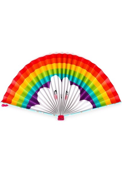 Katlanabilir Kagit Yelpaze - Rainbow