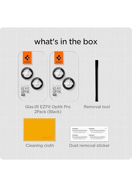 iPhone 15 / 15 Plus / 14 / 14 Plus Kamera Lens Camı Koruyucu Glas.tr Ez Fit Optik Pro (2 Adet) Black - AGL05213 fırsatları