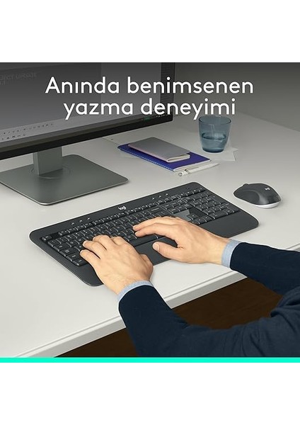 MK540 Kablosuz Klavye ve Mouse Seti, Unifying USB Alıcı, 10 M Kullanım Mesafesi, Sıvı Dökülmesine Dayanıklı, Ayarlanabilir Yükseklik, Siyah fiyatları