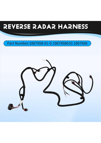 1067958-01-G Araba Ön Tampon Kablo Demeti Tesla Model 3 2017-2020 106795801G 1067958 (Yurt Dışından) fırsatları