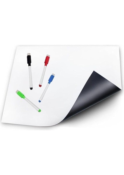 Magnet Magnetli Kalemli Buzdolabı Notluk 25X35 cm - Magnet Planlayıcı Buzdolabı Not Panosu + 2 Kalem fırsatları