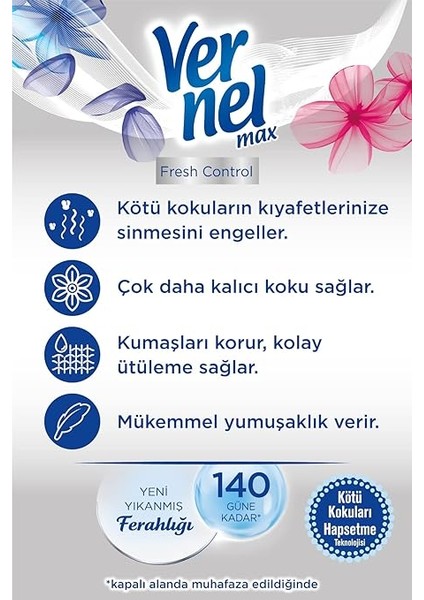 Max Konsantre Çamaşır Yumuşatıcısı 1320 ml 55 Yıkama Çiçek Ferahlığı modelleri