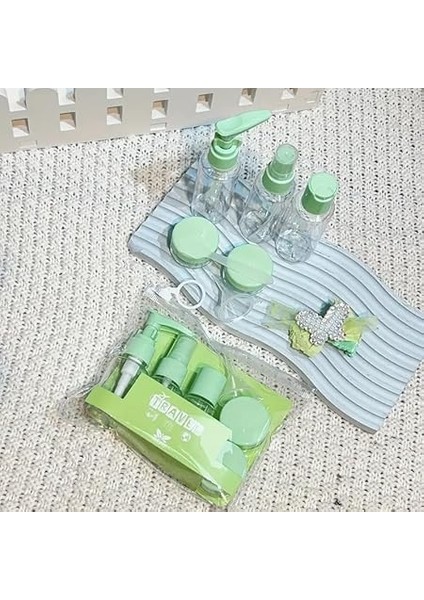 Life 9 Parça Çok Amaçlı Seyahat Tipi Krem Kutu Şişe Spatula Seti MIT1108 modelleri