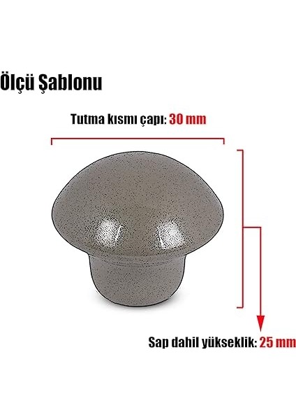 10 Adet Nobel Mantar Düğme Kulp Çekmece Dolap Kapak Kulpu Kulbu Kayın modelleri