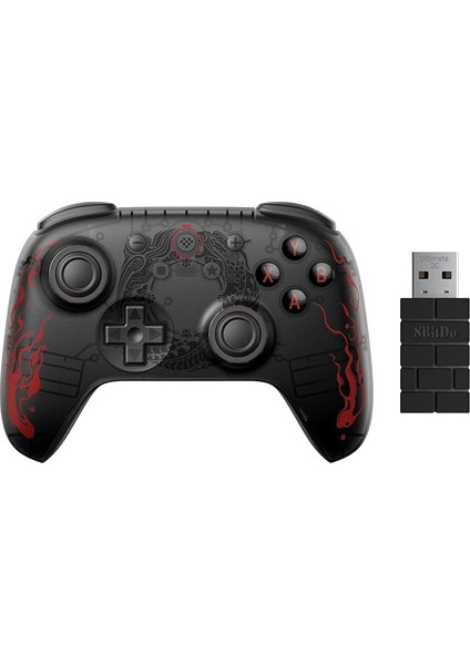 Ultimate 2c Wireless Controller For Windows Pc And Android, With Hall Effect Joysticks And Hall Triggers, 1000Hz Polling Rate, And Remappable L4/r4 Bumpers - Black Myth: Wukong