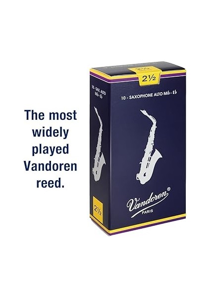 Geleneksel Alto Saksafon Kamışları – 10'lu Kutu – Güç 2,5 fiyatları