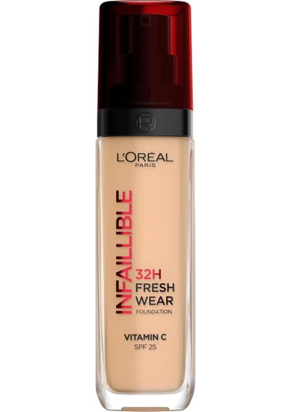 Parıs Infaillible 32H Fresh Wear C Vitaminli Fondöten - 220 Sable Sand 30 ml