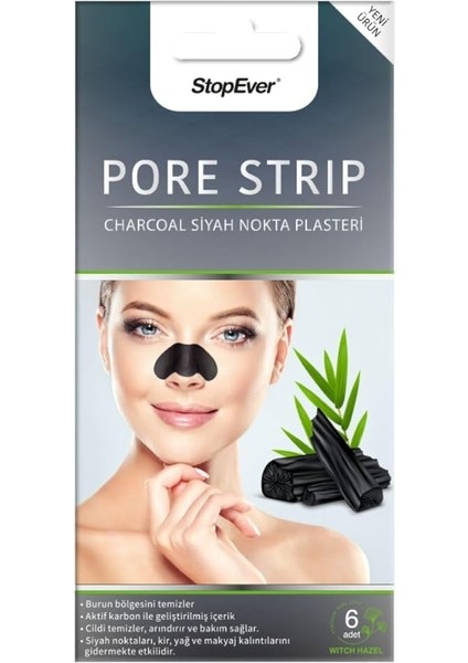 Charcoal Pore Strip Kömürlü Siyah Nokta Plasteri (2 x 6 Adet) fırsatları