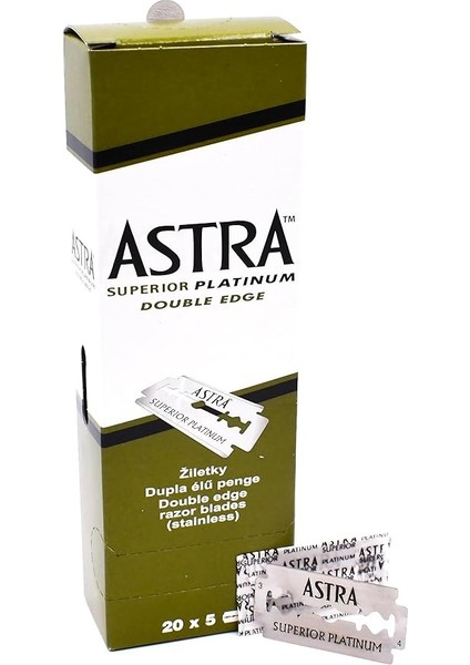 Superior Platinum Çift Taraflı Jilet 5X20 Adet
