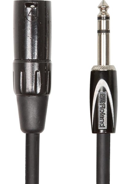 Black-Serisi Simetrik Bağlantı Kablosu – 6,3-Mm-Trs-Jak (Erkek) Xlr (Erkek), Uzunluk: 1 M – Rcc-3-Trxm