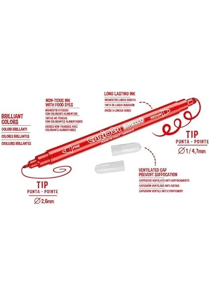 Bırello Süper Yıkanabilir Çift Taraflı Keçeli Boya Kalemi 30'lu modelleri