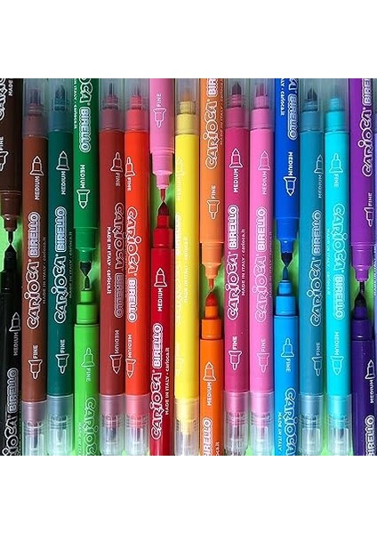 Bırello Süper Yıkanabilir Çift Taraflı Keçeli Boya Kalemi 30'lu indirimleri