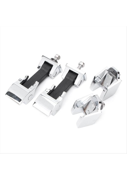 Jeep Wrangler Için Chrome Hood Catch Kit Mandal Kilitleme Braket Tutucu Jk 2007-2017 Aksesuarlar (Yurt Dışından)