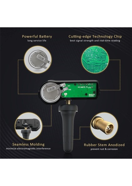 4pcs Lastik Basınç Izleme Sensörü 315MHZ DE8T-1A180-AA Ford Escape Expedition Explorer Fiesta F150 C-Max E-150 (Yurt Dışından) fırsatları