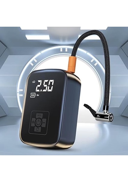 Wlue Kablosuz 3600 Mah Araç Kompresör 150 Psı Basınçlı Lastik, Bisklet, Motosiklet Şişirme Pompası indirimleri