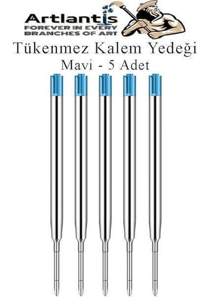 Kalem Yedeği 5 Adet Tükenmez Kalem Içi Yedek Mavi Metal Tükenmez Kalem Içi Okul Ofis Jel Kalem Içi Mavi fiyatları