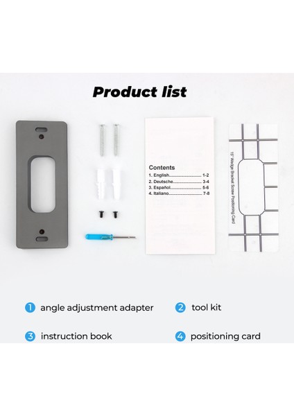 Yüzük Video Kapı Zili Braketi Ayarlanabilir Açılı Kapı Braketi Ev Kapı Zili Braketi Ayarlanabilir (Sol ve Sağ) (Yurt Dışından) modelleri