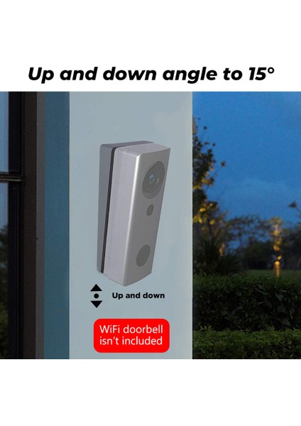 Yüzük Video Kapı Zili Braketi Ayarlanabilir Açılı Kapı Braketi Ev Kapı Zili Braketi Ayarlanabilir (Sol ve Sağ) (Yurt Dışından) indirimleri