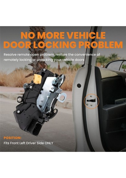 2007-2014 Gmc Yukon Sierra Chevy Silverado Cadillac Escalade 931-303 Için Ön Sol Yeni Kapı Kilidi Aktüatörü (Yurt Dışından) indirimleri