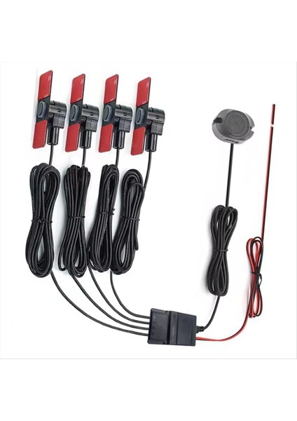 Otopark Sensörü Asistanı 4 Siyah 13MM Düz Sensörler Ters Radar Ses Buzzer Alarm (Yurt Dışından) fırsatları