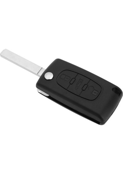 2x Flip Katlanır Uzaktan Araba Anahtarsız Anahtar Kılıf Kabuğu Peugeot 407 307 308 607 3 Düğmeler (Yurt Dışından) modelleri