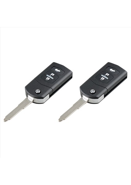 2x Araç Akıllı Uzaktan Anahtar 3 Düğmeleri 80-Bit 63 Yonga Araba Anahtarı Fob Mazda Için Uygun 2 3 5 6 Rx8 Mx5 433MHZ (Yurt Dışından)