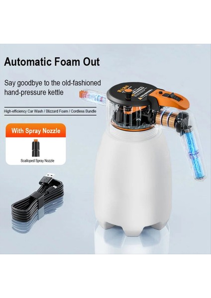 Elde Taşıma Elektrikli Köpük Püskürtücü 1 7l USB Şarj Edilebilir Köpük Püskürtücü Kar Köpüğü Kara Yıkama Için (Yurt Dışından) indirimleri