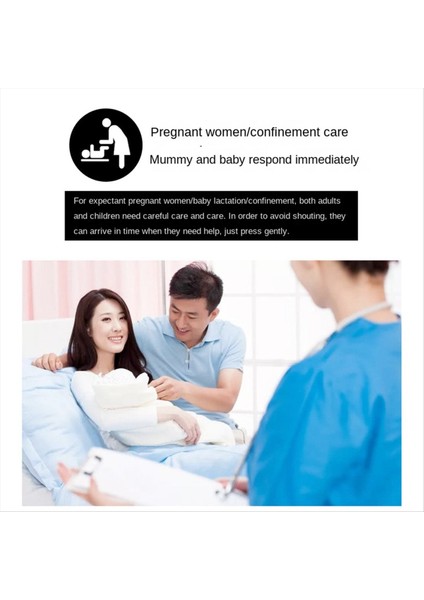 Çağrı Düğmesi Çağrı Çekme Cihazı Kablosuz 5 Vites Kablosuz Kapı Çanları/yaşlı/hasta/engelli/engelli/hamile Kadın Abd Fişi Için 300M (Yurt Dışından) modelleri