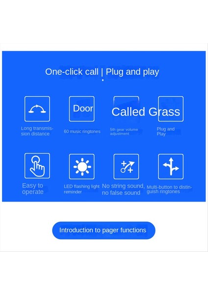 Çağrı Düğmesi Çağrı Çekme Cihazı Kablosuz 5 Vites Kablosuz Kapı Çanları/yaşlı/hasta/engelli/engelli/hamile Kadın Abd Fişi Için 300M (Yurt Dışından) fırsatları