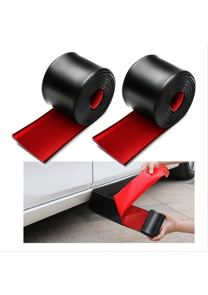 2pcs 8 2FTX33 15IN Arabalar Için Yan Etekler Evrensel Evrensel Kauçuk Anti-Slatch Yan Etek Kenar Koruma (Yurt Dışından) fiyatları