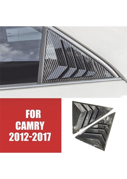 Toyota Camry 7th 2012-2017 Araba Stil Deklanşör Havalandırma Dekorasyon Çıkartması B Için 1paır Arka Pencere Kanjör Kapağı Trim Deflektörü (Yurt Dışından) modelleri