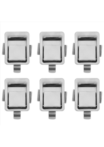 6x Paslanmaz Çelik Gömme Montajlı Mandalı Mini Montajlı Montaj Kürek Kilidi Rv/kamera/römork/dolap/alet Kutusu Vb (Yurt Dışından)