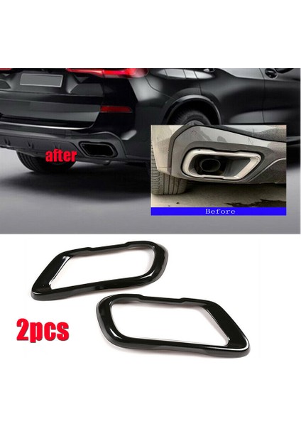 Bmw X5 G05 X6 G06 X7 G07 2019-2021 M Sports Versiyonu Için Araç Kayası Suffler Egzoz Borusu Çıkış Kapağı (Yurt Dışından) modelleri