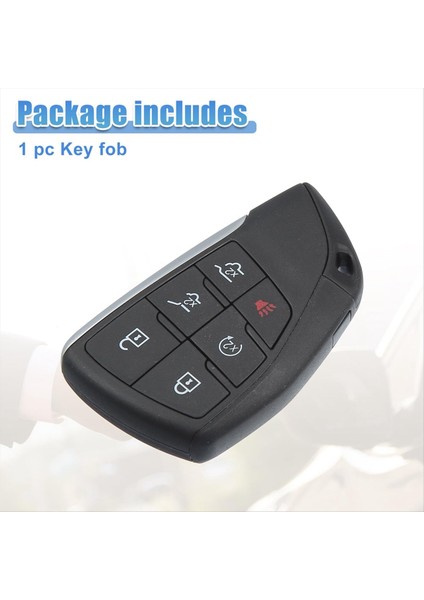Smart Anahtar Fob Chevrolet Banliyö Tahoe YGOG21TB2 Anahtarsız Giriş Uzaktan Kumandası 49 Chıp 6 Düğme 433 Mhz (Yurt Dışından) indirimleri